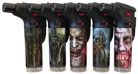 139-ZB -- CASE OF 15 ZOMBIE SLANT TORCH LIGHTERS ($2.5 EA)