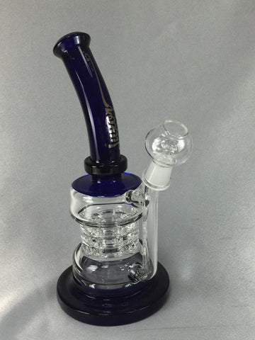 1252 -- 1" HANDMADE PERC FROM THICH CLEAR ROD CONNECTED TO STEMLESS WP