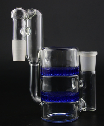 19MMRECYCLER  ASHCATCHER DOUBLE DISK HONEYCOMB 19MM