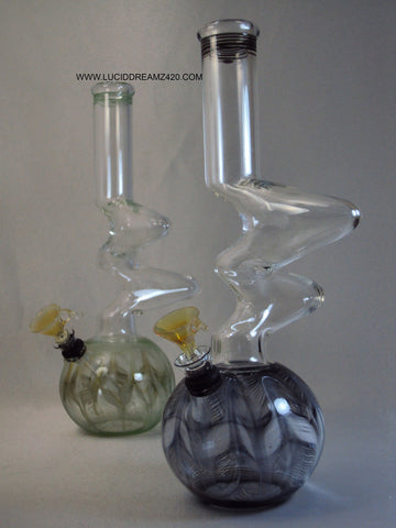 12" LOCAL BLOWN CLASSIC OUTSIDE COLOR WATERPIPE