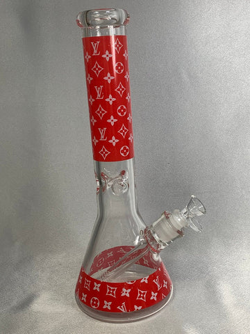 14" 19GMS RED BEAKER BEE WATERPIPES