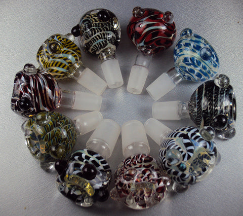 HEAVY ART GLASS ON GLASS I/O2 14MM ($3.5 EA)