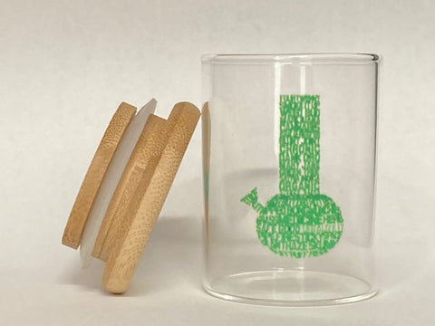 GLASS LOGO JAR MED ( 3.3 EA).