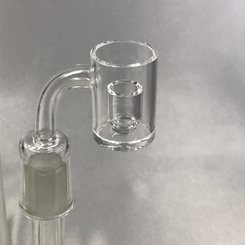 HQ ETERNAL QUARTZ 25MM BOWL WITH 4MM THICK BASE, WITH BUILT IN INNER BOWL ($4.9 EA)