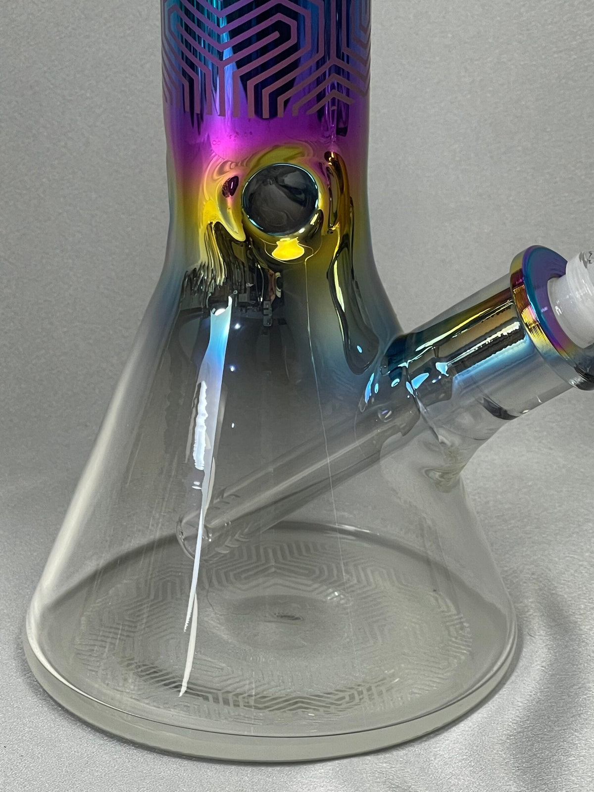 14" 15GMS BEAKER RAINBOW WITH ICE CATCHER GOG WP