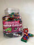 JAR OF 24 PREMIUM LIGHTER LEASH ASST DESIGNS WITH POCKET  (1.65)