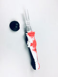 1MM QUARTZ TIP SILICONE HONEY STRAW WITH HONEYBEE PATTERN