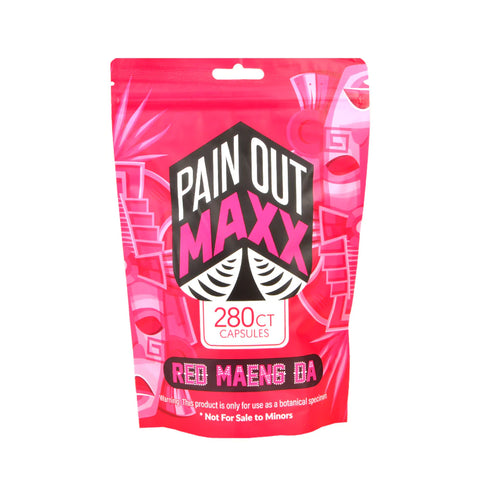 PAIN OUT MAX 280CT CAPSULES- RED MAENG DA