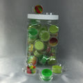 1ML PLASTIC JAR WITH SILICONE INSERT 5PCS JAR