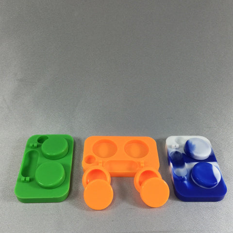 SILICONE TRAY WITH 2 SILICONE CONTAINER